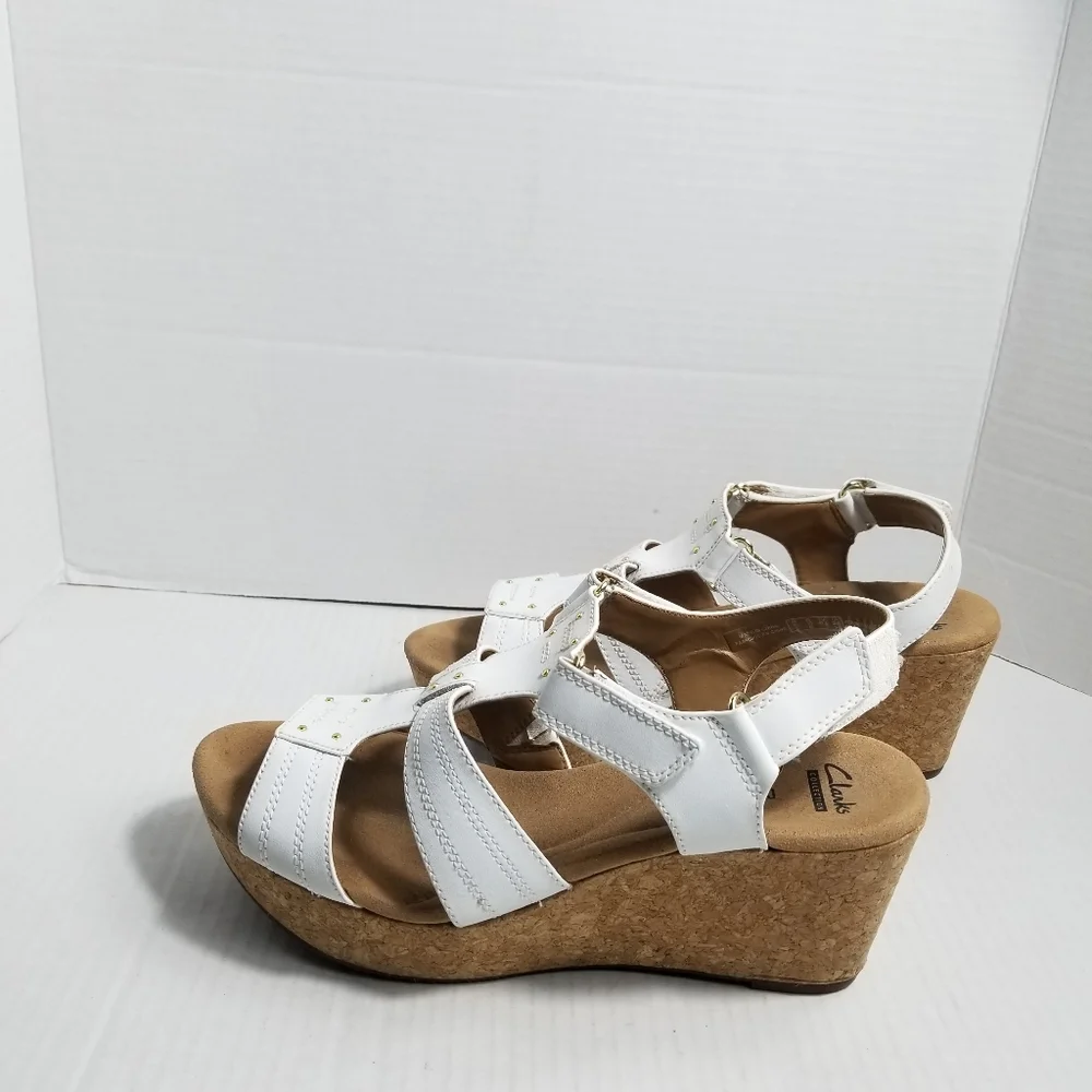 CLARKS COLLECTIONS SOFT CUSHION  WOMEN'S WEDGES SIZE 10